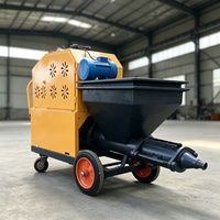 Machine à projeter du mortier de ciment pour murs en briques, équipement pneumatique de plâtrage avec trémie pour revêtement mural extérieur et intérieur