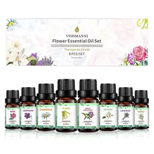 New Design Aromatherapy Perfume Oils Pure Flower Essential Oils Set