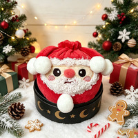 Bestseller transfrontalier : Jouet anti-stress en peluche en forme de boule, en coton PP, pour Halloween et Noël, poupée apaisante à saisir et à presser, cadeau