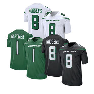 Nueva Camiseta de Fútbol Americano Cosida al por Mayor Barata 2025, Nueva York 1 Gardner 5 Wilson 7 Fields 8 Rodgers 17 <span class=keywords><strong>Adams</strong></span> 20 Hall - Product Image 3