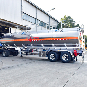 Semirremolque hecho de acero inoxidable para productos de camiones de transporte de líquidos corrosivos - Product Image 4