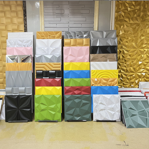 Aisen Decor 3D PVC Wall Panels Geometric Background Sticker for <strong>Interior</strong> &amp; Exterior for Bathroom &amp; Exterior Wall Decor Wholesale - Product Image 2