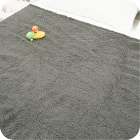 Couverture imperméable pour animaux de compagnie, couverture pour chien anti-pipi liquide, housse de protection réversible en polaire Sherpa, gris foncé