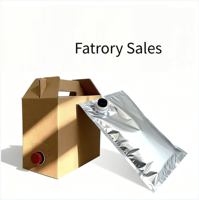 Fábrica entera 20L grado alimenticio transparente PE BIB bolsa en caja bolsa con tapón de rosca para jugo leche aceite maní embalaje de aceite