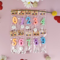 Number Digital bougies de gâteau d'anniversaire colorées décorations de gâteau de fête d'anniversaire topper