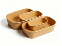 Bols jetables carrés naturels de qualité supérieure, fabriqués à partir de son de riz et de balles de riz, écologiques, biodégradables et compostables