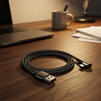 Kabel Data USB Pengisian Cepat 3A 2026 1M Nylon Braid dengan Konduktor Tembaga Murni untuk Ponsel Android dan Penggunaan Earphone Mobil