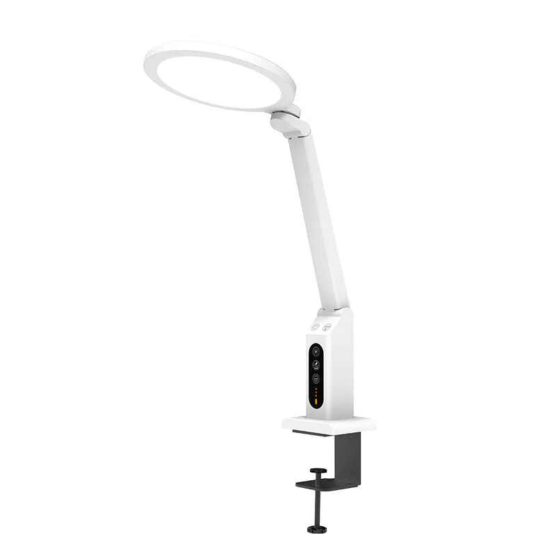 Prix usine Bureau Pliant À La Mode Protection Des Yeux Led Lampe De Table Dimmable Lampe D'étude De Bureau Avec Clip