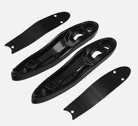 Kit de Extensión de Señales de Giro de Aluminio Negro para Placa de Matrícula, para Softail 2000-2025, Colocación Trasera, Nuevo, 1 Año de Garantía