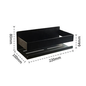 TOMU <strong>Bathroom</strong> Accessory Hardware Self-adhesive <strong>Shelf</strong> Kitchen Storage Rack <strong>Stick</strong> <strong>on</strong> Wall with Strong Glue - Product Image 1