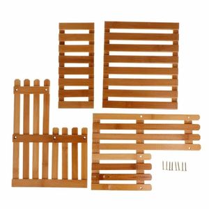 بيع بالجملة 2-الطبقة الدائمة نوع خشبي حامل نبات الطاولة مزدوج الطبقة عصاري وعاء عرض الرف منظم لتخزين الزهور - Product Image 3