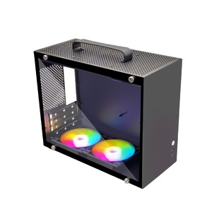 Manmu Hot Sản phẩm bán chạy 2023 trường hợp màu đen comput ATX PC chơi Game trường hợp Glass PC Vỏ với tản nhiệt mạnh mẽ - Product Image 1