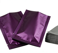 Sachet plat imprimé couleur personnalisé à trois soudures, résistant à l'humidité, en plastique de qualité alimentaire pour snacks, poudres et aliments pour animaux de compagnie