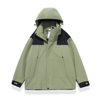 Veste softshell noire à capuche coupe-vent, imperméable et respirante pour le voyage, la randonnée et le cyclisme