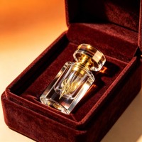 Emballage personnalisé de luxe, flacon vide de 3 ml pour attar arabe, flacon décoratif en verre transparent, cristal, huile essentielle d'oud