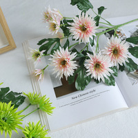 Buket Bunga Gerbera Sutra Buatan Berkualitas Tinggi untuk Dekorasi Ruangan, Kamar Tidur, Grosir, Ukuran Kecil, Natal, Paskah