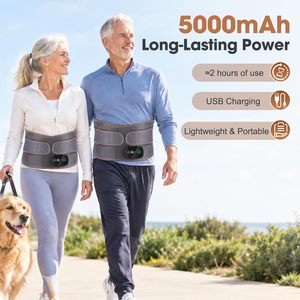 Cinturón de Masaje Lumbar Eléctrico Inalámbrico con Calor, Compresa Caliente, Vibración y Alivio del Dolor de Cintura - Product Image 2