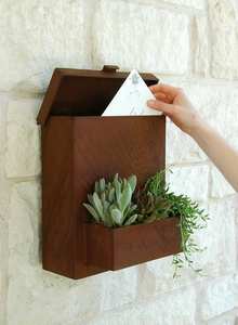 Buzón de Correo Personalizado de Acero Corten, Estilo Vintage, Independiente, Impermeable, Duradero, Fácil de Instalar, para Residencias y Oficinas - Product Image 2