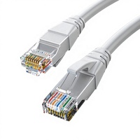 Cable de Red K&R Super Clase 5 Cat5E de Cobre Puro, Par Trenzado Sin Blindaje, 8 Conductores, Conexión para Computadora