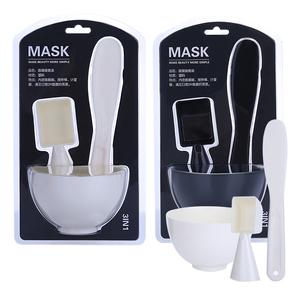 3 in 1 maschera cosmetica per <span class=keywords><strong>viso</strong></span> ciotola cucchiaio spatola <span class=keywords><strong>Set</strong></span> D0892 bellezza cura della pelle maschera ciotola riutilizzabile per parrucchiere maschera strumento ciotola per parrucchieri - Product Image 6