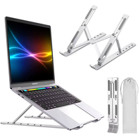 Vente chaude US Portable Support d'ordinateur portable en aluminium Support de tablette pliable pour MacBook Air et ordinateur portable Support pour ordinateur portable de qualité