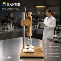 Máquina Engarzadora de Botellas de Plástico y Vidrio Accionada por Engranajes BANMO con Herramientas Manuales de Prensado de Tubos para Llenado y Tapado de Perfumes