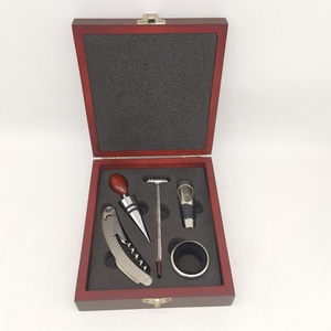 Khuyến mại 5 cái phụ kiện rượu vang Set hộp gỗ corkscrew công cụ cho Đảng cung cấp - Product Image 2