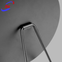 Miroir cosmétique rond noir Portable miroir de Table de bureau personnalisé pour salle de bain petite Table de maquillage
