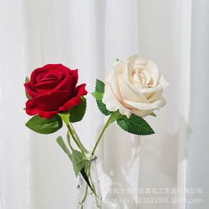 ดอกกุหลาบเทียมทำจากผ้าไหมรูปทรงอิมัลซิไฟเออร์ดอกไม้ที่ดูดีการจัดดอกไม้สร้างสรรค์ตกแต่งห้องนั่งเล่นดอกกุหลาบ - Product Image 4