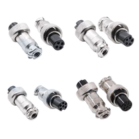 Connecteur électrique fileté Corecon 16 mm détachable GX16 2 broches 4 broches 6 broches, câble d'aviation, prise mâle, prise femelle, alimentation IP55, cuivre