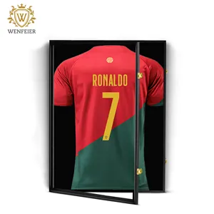 Winfier Alta Qualidade DIY Novo Clássico Personalizado Futebol Jersey Frame Display Case Jersey coletar
