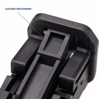 Connecteur automobile domestique Lanshuo 2177587-1, 8 broches, 12V, femelle, boîtier PBT, terminaison à sertir, prise Ethernet, suspension libre, 3A