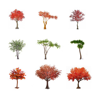Árbol de arce artificial Shenghong Landscape de 100cm-200cm de altura, simulación realista para decoración del hogar y accesorios de fotografía. - Product Image 4