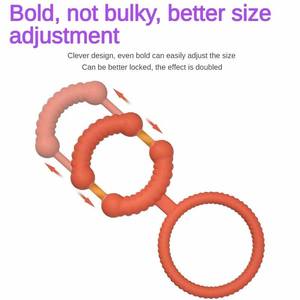 Pene de silicona Semen Lock Ring Bondage Ampliación Erección Camilla Juguete sexual, Eyaculación masculina Delay Cock Ring Glans Estimular - Product Image 3
