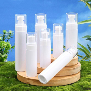 ขวดปั๊มสุญญากาศพลาสติก PP สีขาวทรงกระบอก สำหรับเครื่องสำอาง ขนาด 40 มล. 50 มล. 60 มล. 80 มล. 100 มล. - Product Image 4