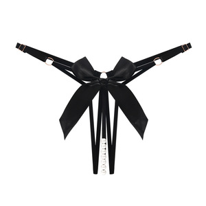 Tanga Ajustable de Talla Grande para Mujer, Lencería Sexy y Atractiva con Diseño de Cuentas Bordadas y Aberturas - Product Image 2