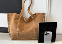 YYU Tas Tote Dekoratif Ukuran Besar dengan Desain Baru, Kain Tahan Air, Dilengkapi Kancing Magnetik, Gaya Retro Fashion.