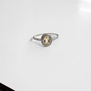 แหวนพลอยซิทรินสีเหลืองเงินแท้ 925 ปรับขนาดได้ งานแฮนด์เมด คอลเลคชั่นเครื่องประดับเงิน ราคาดีที่สุด - Product Image 6