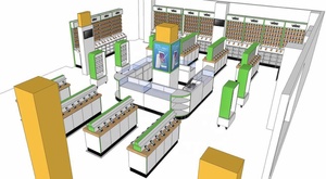 Cửa Hàng Trưng Bày Điện Thoại Di Động Thiết Kế Nội Thất Cửa Hàng Trưng Bày Điện Thoại Di Động Phụ Kiện Vỏ Điện Thoại Di Động Trưng Bày Nội Thất - Product Image 3