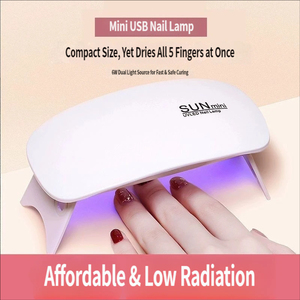 Lampe UV LED portable 6W mini USB pour ongles en gel, séchage rapide du vernis gel, minuterie 60S, faible bruit, pour manucure en salon ou <span class=keywords><strong>à</strong></span> domicile, DIY - Product Image 5