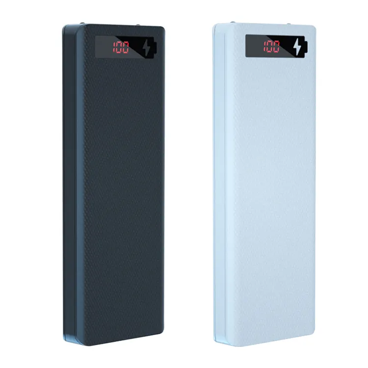 Factory low cost DIY 18650 power bank case (without battery) portable removable external battery charger with LCD display