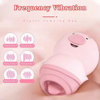 Nouveau Vibrateur Clitoridien Rose Mini Cochon Sans Fil à Recharge USB, 6 Fréquences, Effet Lèche-Langue, Offre Spéciale