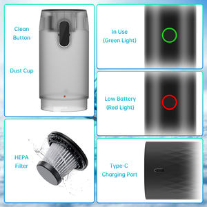 Venta al por mayor Mini portátil de alta potencia de succión fuerte USB recargable hogar inalámbrico aspirador de mano para el coche - Product Image 5