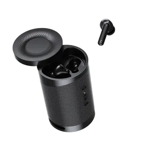 Kotak Suara Audio Stereo Portabel 2 Dalam 1, Earphone TWS Dalam Telinga Dalam Telinga dengan Speaker, Kotak Suara Audio Stereo Kombo Peredam Bising