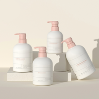 Bouteille vide de shampooing de lotion pour le corps de presse d'hôtel de luxe personnalisée 200ml emballage de cosmétiques en plastique HDPE de couleur mate