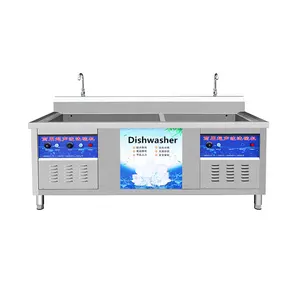 Voll automatische Edelstahl-Geschirrs püler Küchengeräte Restaurant Hotel Single Sink Dish Waschmaschine