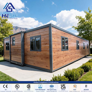 Casa Contenedor Prefabricada Expandible de 40 Pies x 20 Pies con Estructura de Aleación 6063 T5, 1, 2, 3, 4, 5 Dormitorios, Casa de Lujo Plegable, Portátil y Reubicable - Product Image 1