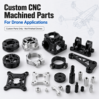 Piezas Metálicas CNC, Mecanizado de Ultra Precisión, Acero Inoxidable, Aleación de Aluminio, Brazos de Marco Compuesto para Drones Personalizados