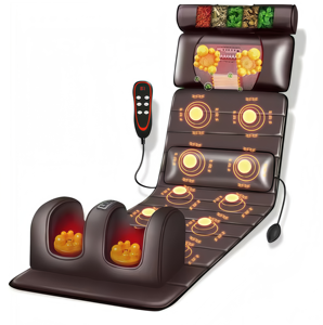 Multifunktionales Elektrisches Massagekissen Infrarot Gesundheitspflege Taillenmassage-Matratze Luftpolster-Roller Ganzkörper-Airbag-Vibration - Product Image 1