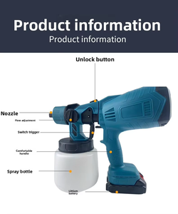 Pistolet <span class=keywords><strong>pulvérisateur</strong></span> électrique sans fil |   Pistolet à peinture HVLP <span class=keywords><strong>avec</strong></span> 3 buses pour la peinture des clôtures, des murs, des jardins et le detailing automobile - Product Image 5